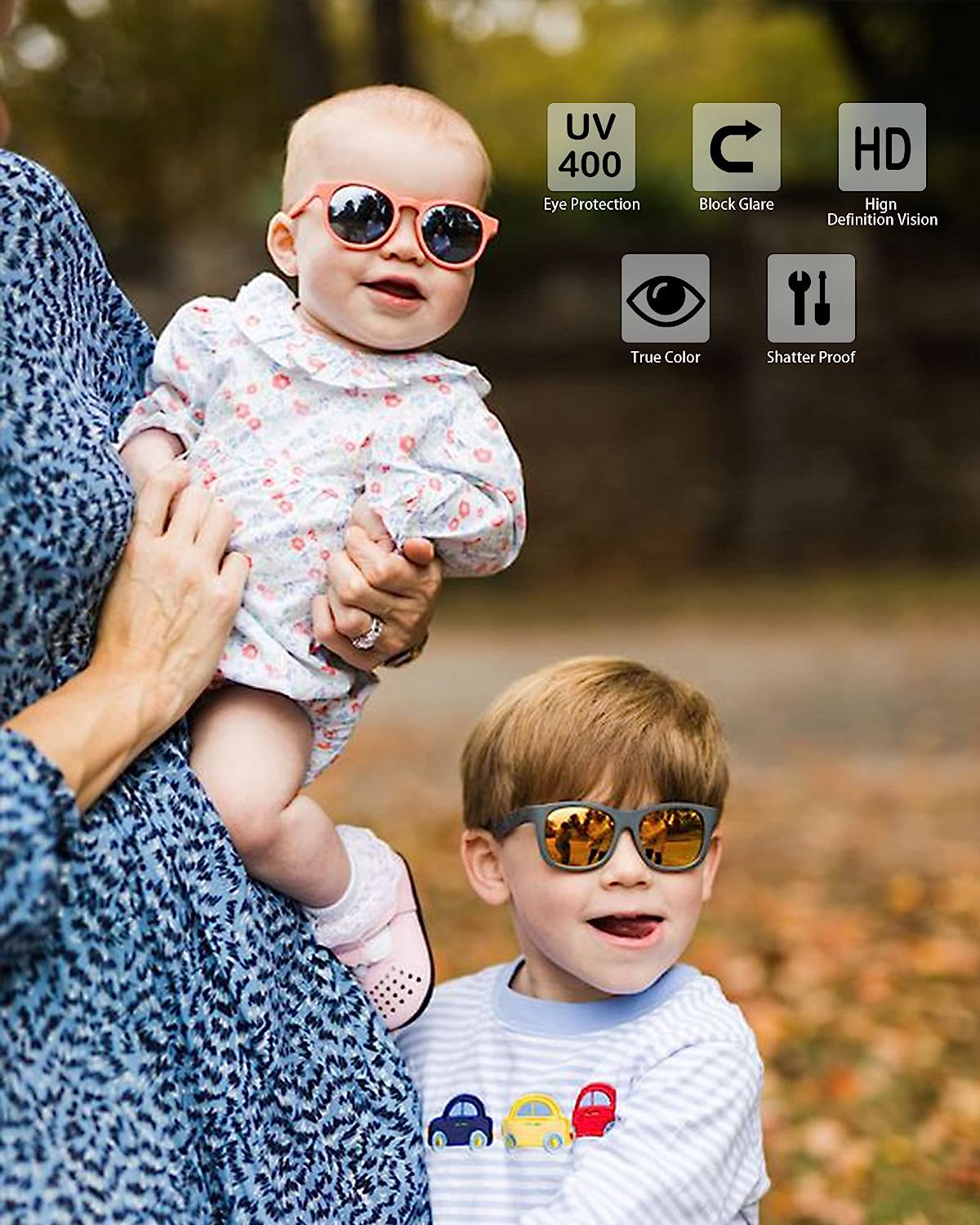 Pro Acme Polarized Baby Sunglasses with Strap for Toddler Newborn Infant Age 0-24 Months Flexible Boy Girls Sunglasses UV400 - Image 3
